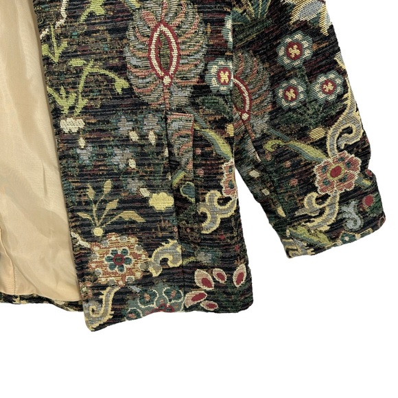 ORVIS Embroidered Jacket Open Cotton Floral - Picture 4 of 8
